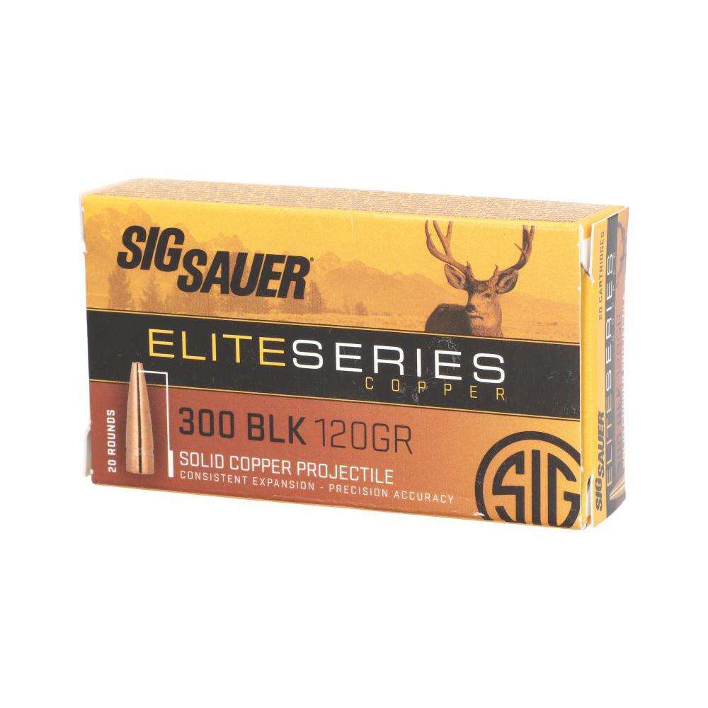 Ammunition Sig Sauer Ready Series 300Blackout Sig AMMO 300BLK 120GR SBR SOLID COPPER BOX/20